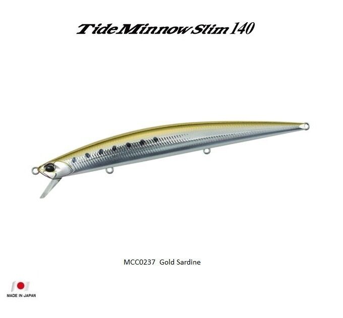 Duo Tide Minnow Slim 140 MCC0237 Gold Sardine