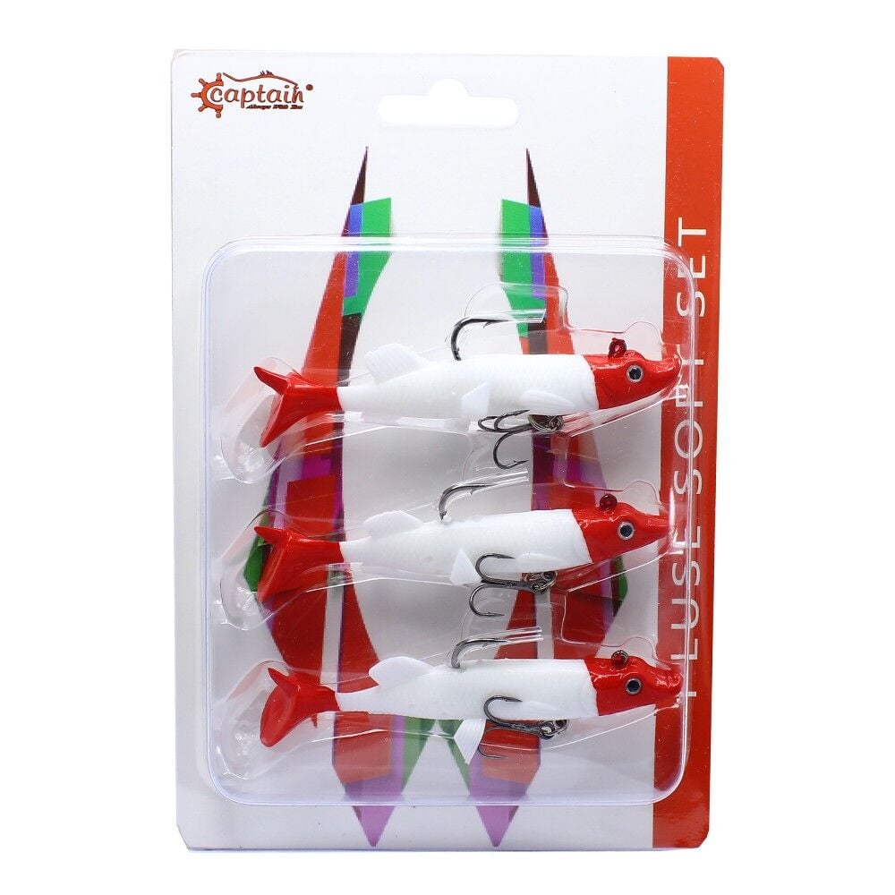 Captain 3066 Pluse Soft 10cm Turna Silikonu 3'lü Set Suni Yem