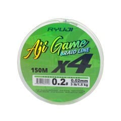 RYUJI AJI GAME 4X,150M, CHARTREUSE İP MİSİNA