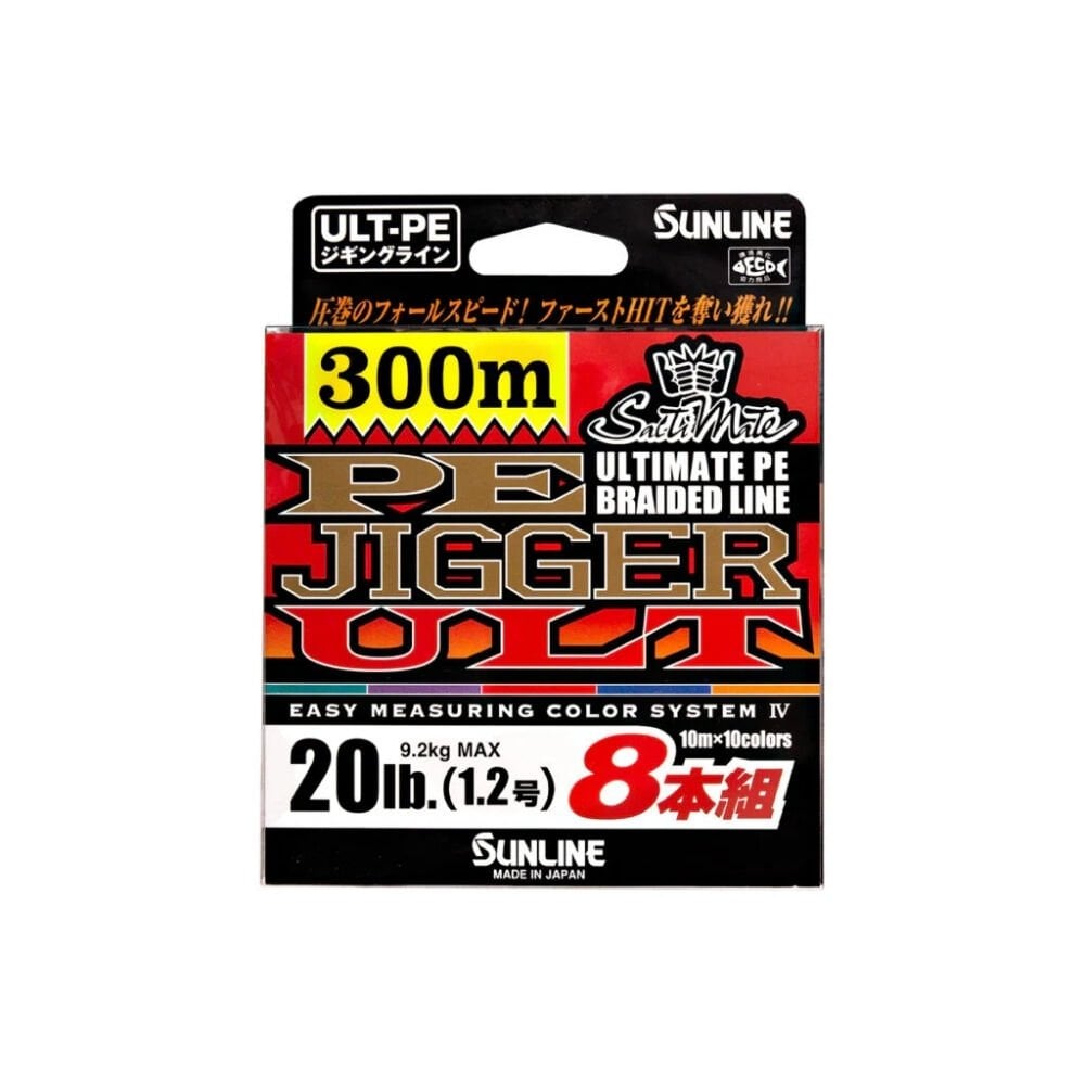 Sunline PE Jigger İp Misina MULTI COLOR - 0.165 - 300MT - 7.7KG