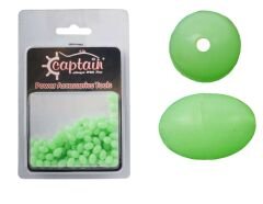 Captain  Glow Boncuk Oval Çapari ve Takım Boncuğu 100lü Paket Standart - 10 MM