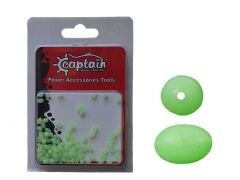 Captain  Glow Boncuk Oval Çapari ve Takım Boncuğu 100lü Paket Standart - 5 MM
