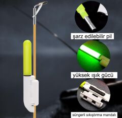 Captain 7111 Pilli ve Aparatlı Fosfor 2li SET 4.5x39mm