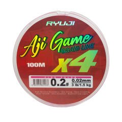 RYUJI AJI GAME 4X 100M PİNK İP MİSİNA 0.02 mm