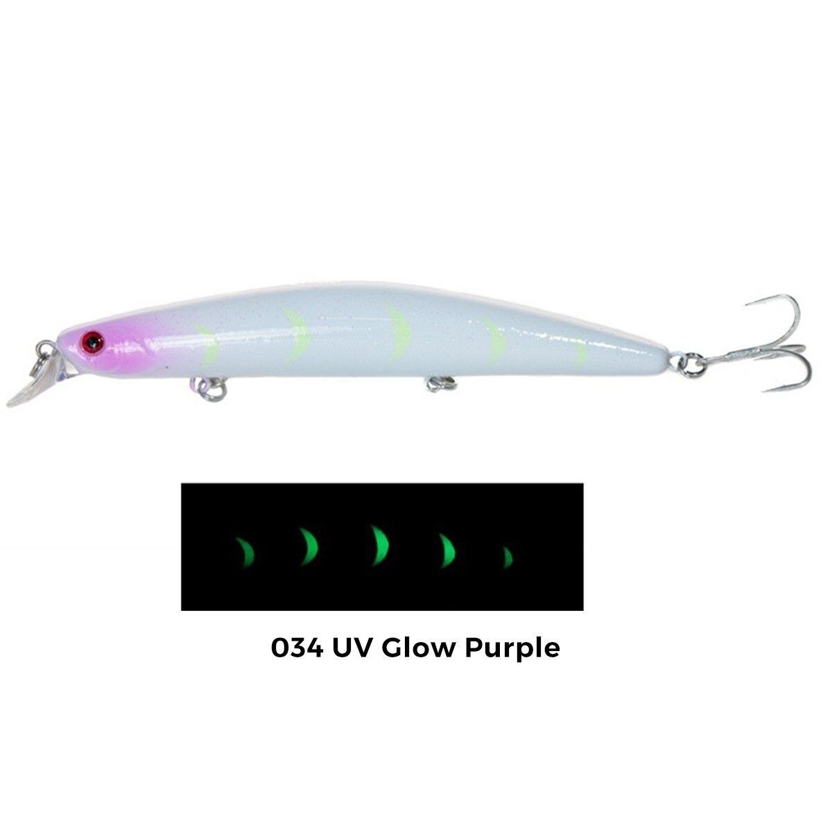 Fujin Z-Bass Minnow 125F 21gr Maket Balık #034 Glow Purple