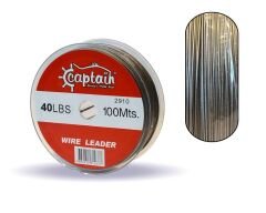 Captain Çelik Tel 100mt Steel Wire Leader Standart - 50 LBS