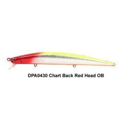 Duo Tide Minnow Slim Flyer 175 DPA0430 Chart Back Red Head OB Sahte Balık