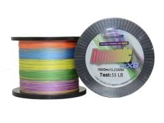 Captain Dynamic PE 8 Örgü Spin İp Misina 1500mt Multi Color Standart - 0.22 MM