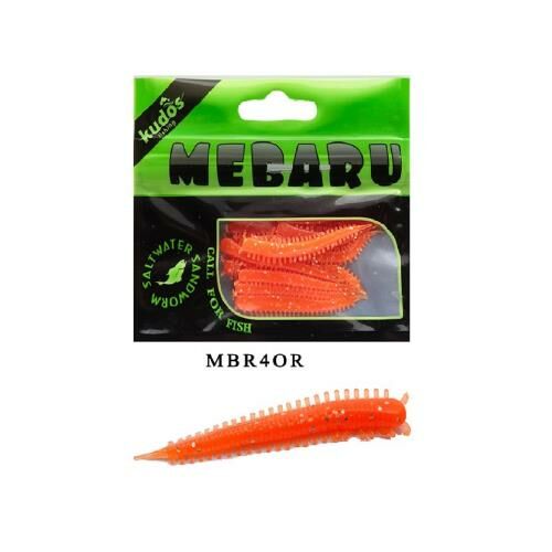 Kudos Mebaru Worm 4 cm Kokulu Silikon  (15 Adet) ORANGE