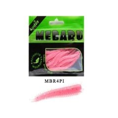 Kudos Mebaru Worm 4 cm Kokulu Silikon  (15 Adet) Pink