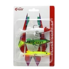 Captain 3068 Pluse Soft Turna Silikonu 3'lü Mix Set Suni Yem 12