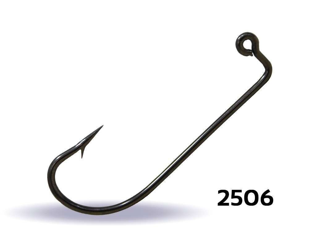 Youvella 2506 Jig Head İğnesi Dövme Delikli Uzun 100lü Kutu Black Nikel Standart - 2-0