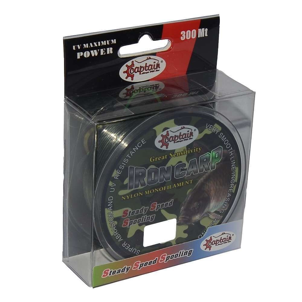 Captain İron Carp 300mt Monofilament Misina Kamuflaj Standart - 0.30 MM