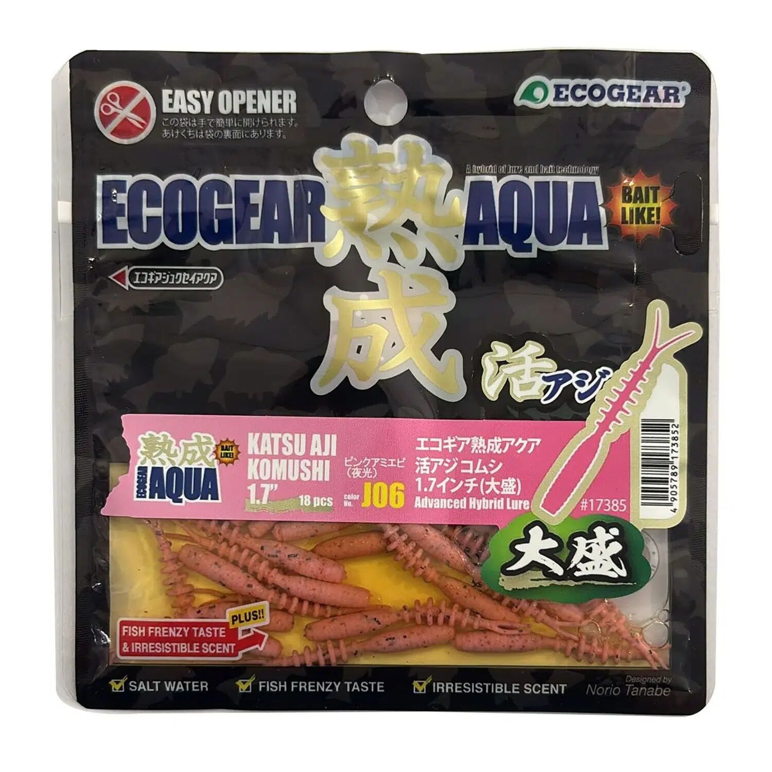 Ecogear Aqua - Katsu Aji Komushi 1.7'' 4.3cm 18 Adet LRF Silikonu J06