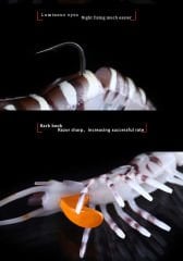 Osaka Caridina Shrimp 10.2Cm 9.5Gr Silikon Karides (2'li Paket)