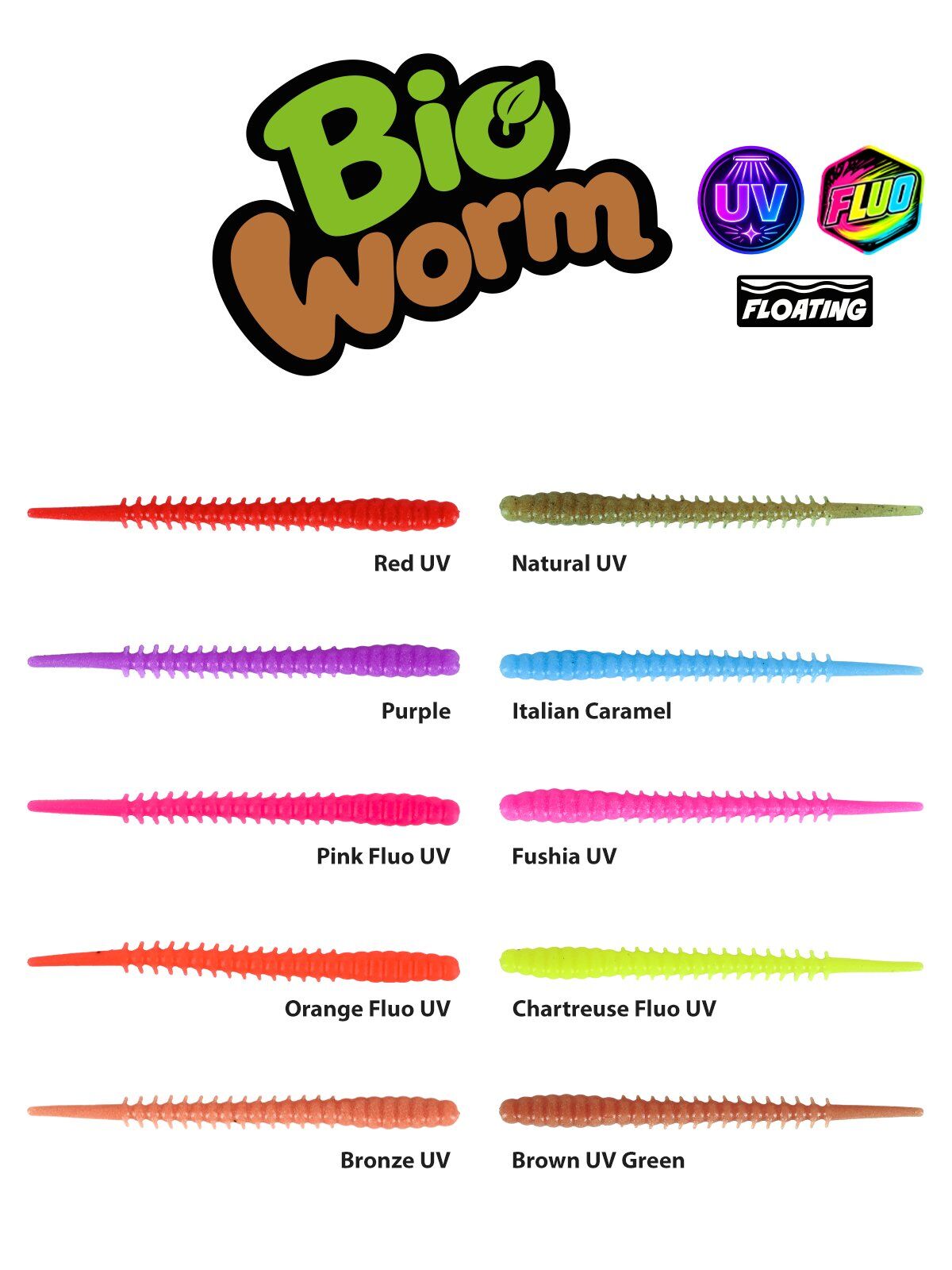 Fujin Bio Worm 6cm Floating Sıvılı Kokulu LRF Silikonu Fushia UV
