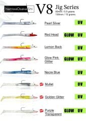 NaniwaOsakaShi V8 Jig Series 8cm 5.5gr Silikon Yem