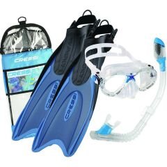 Cressi Palau Kid Palet Maske Şnorkel Seti BLUE - NO:29-32