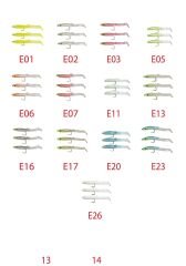Captain 3526 Eel Fish 5cm Silikon Zargana Suni Yem 3lü Paket