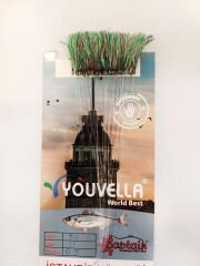 İstavrit Kösteği UV-GLOW Simli Youvella Kartonda 50 İğne 015 mm Köstek 60