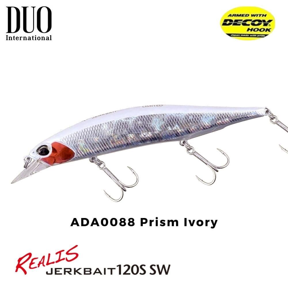 Duo Realis Jerkbait 120S SW 22 g Sahte Balık ADA0088 Prism Ivory