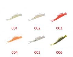 Captain 3052 Silikon Karides 6cm Suni Yem 5li Paket 001