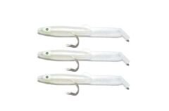 Captain 3525 Eel Fish 75cm Silikon Zargana Suni Yem 3lü Paket E26 PEARL 