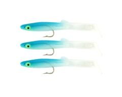 Captain 3525 Eel Fish 75cm Silikon Zargana Suni Yem 3lü Paket E23 BLUE