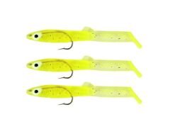 Captain 3525 Eel Fish 75cm Silikon Zargana Suni Yem 3lü Paket E01 YELLOW