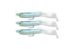 Captain 3525 Eel Fish 75cm Silikon Zargana Suni Yem 3lü Paket E20 BLACK 