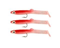 Captain 3525 Eel Fish 75cm Silikon Zargana Suni Yem 3lü Paket E07 RED