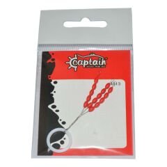 Captain 4913 Stoper 3x5li Paket Kırmızı Silikon Stopper Standart - L