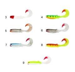 Captain 3571 Taifun Soft 10cm Levrek Silikonu 5li Paket Suni Yem 9