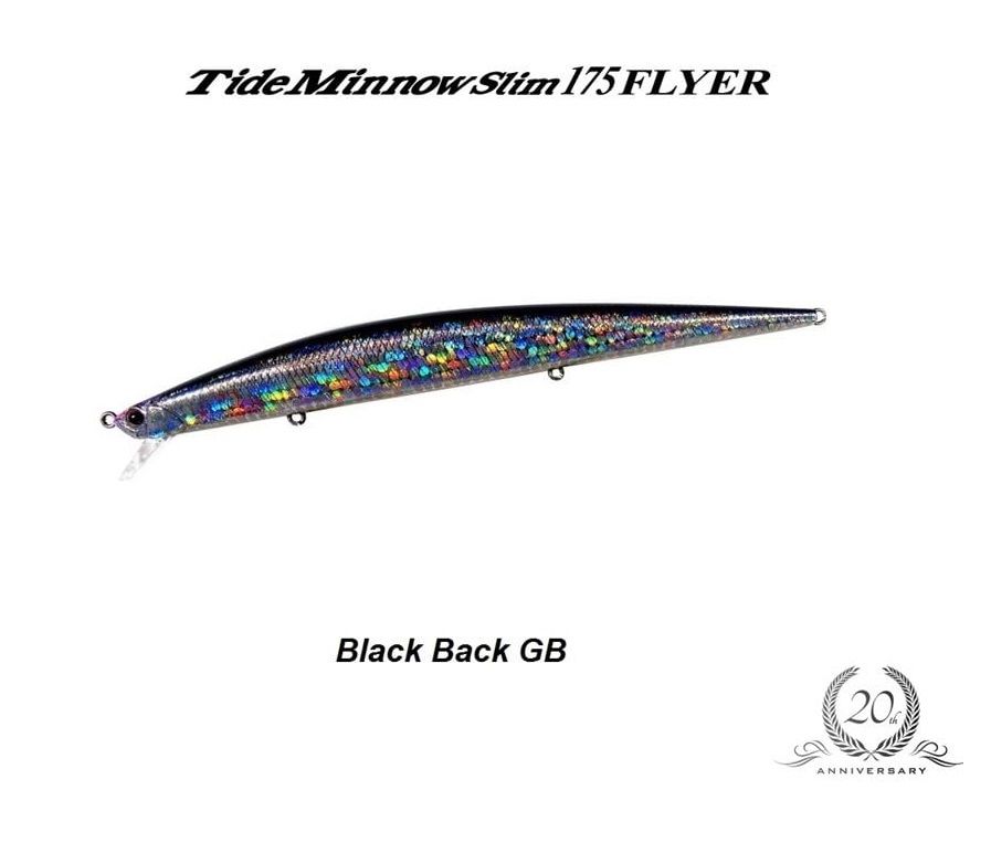 Duo Tide Minnow Slim 175 Flyer 29 gr Maket Balık Black Back GB