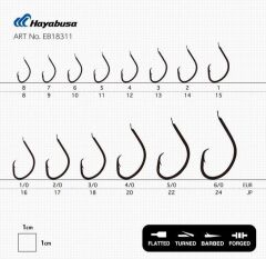 Hayabusa HMUT 183 Circle Dövme Olta İğnesi 15li Paket Nikel