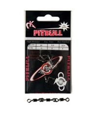 Pitbull 5105 3 Zincir Fırdöndü 5li Paket Black Nikel