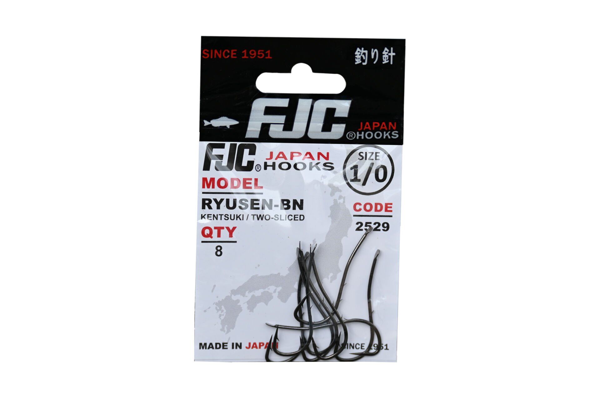 FJC 2529 Ryusen Two Sliced Black Nikel Japon Olta İğnesi 4