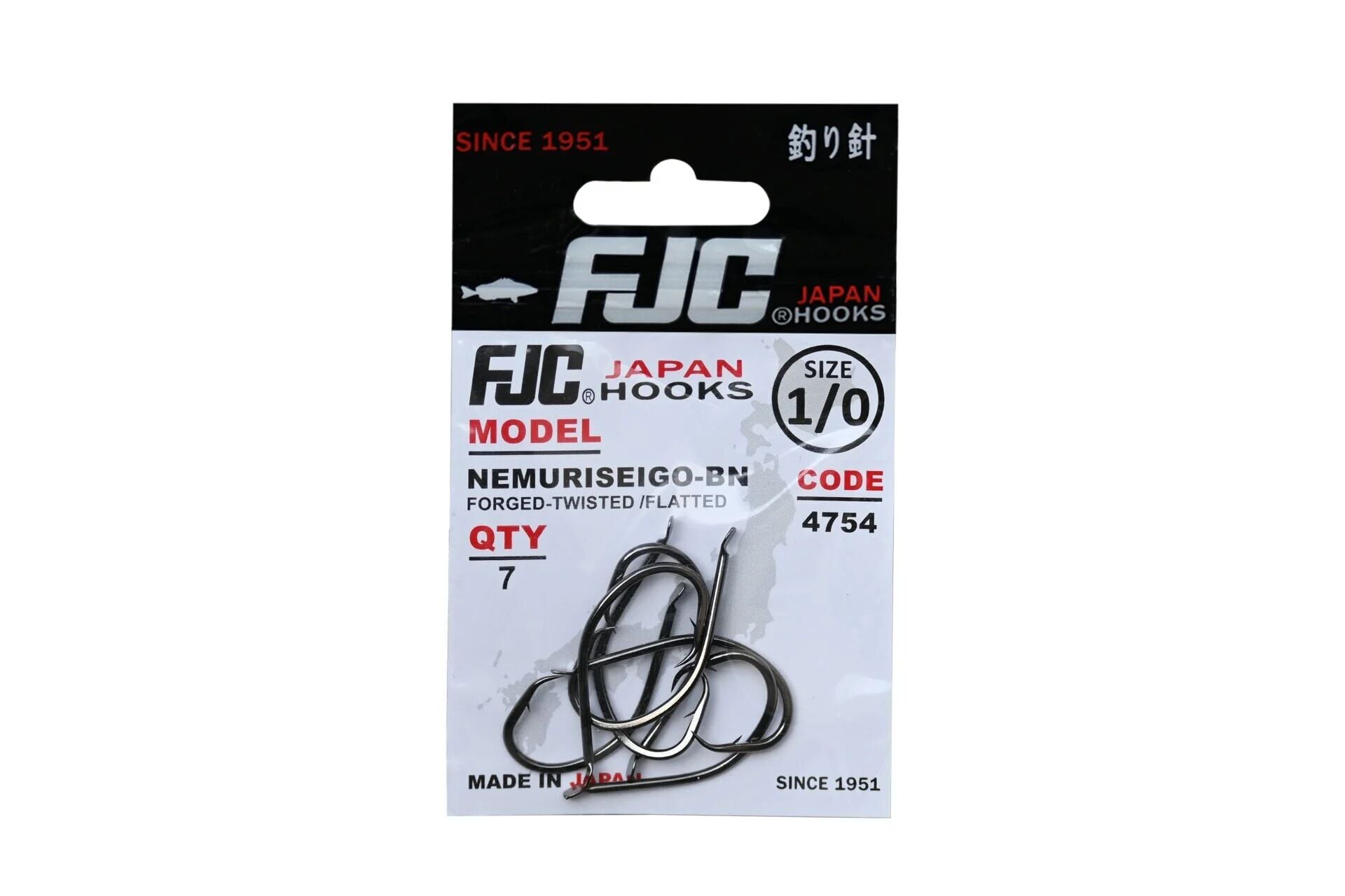 FJC 4754 Nemuri Seigo Black Nikel Japon Circle İğne