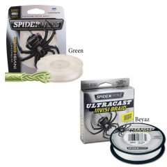 SpiderWire UltraCast Invisi Braid İp Misina BEYAZ - 0.25MM - 270MT - 25.8KG