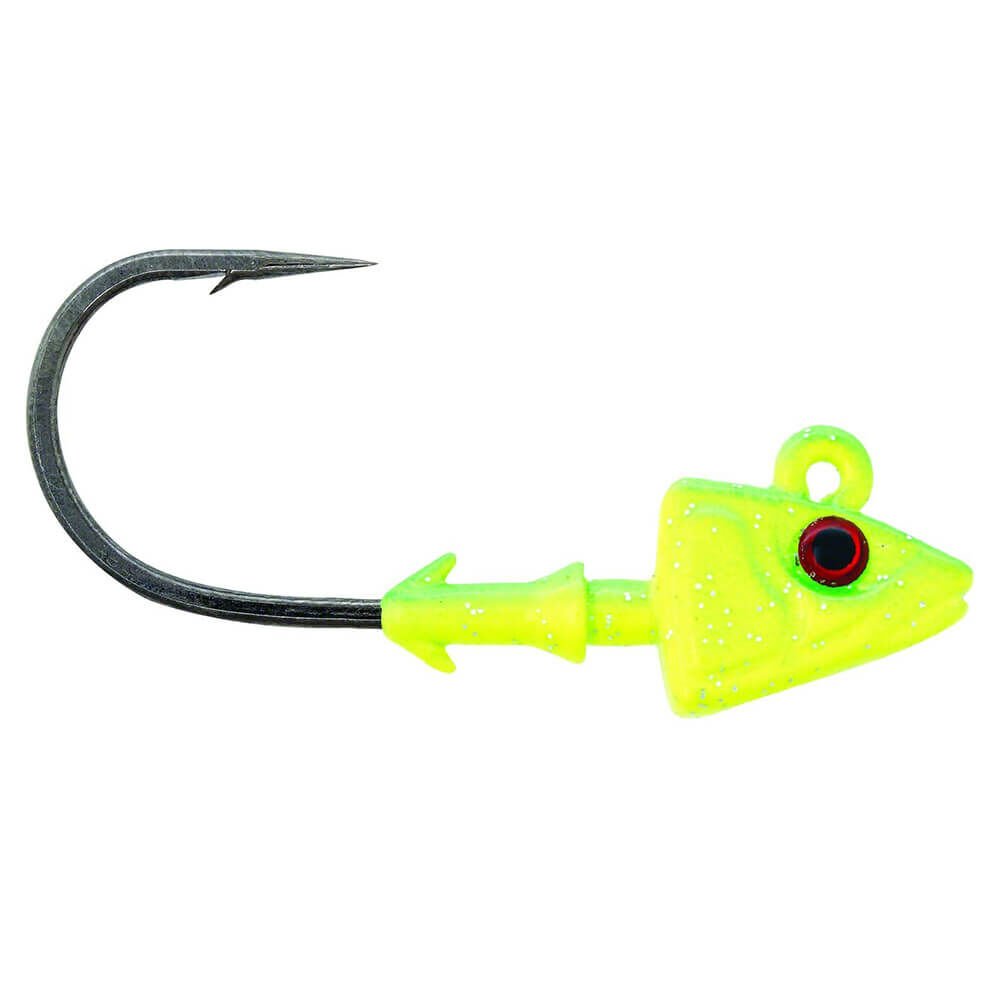 Mustad Sd824 Shad Jig Head CH - CHARTREUSE - 7GR - 3LU - 3-0