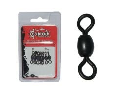 Captain 5008 Rulmanlı Crane Fırdöndü 10lu Paket Mat Black Standart - 1-0