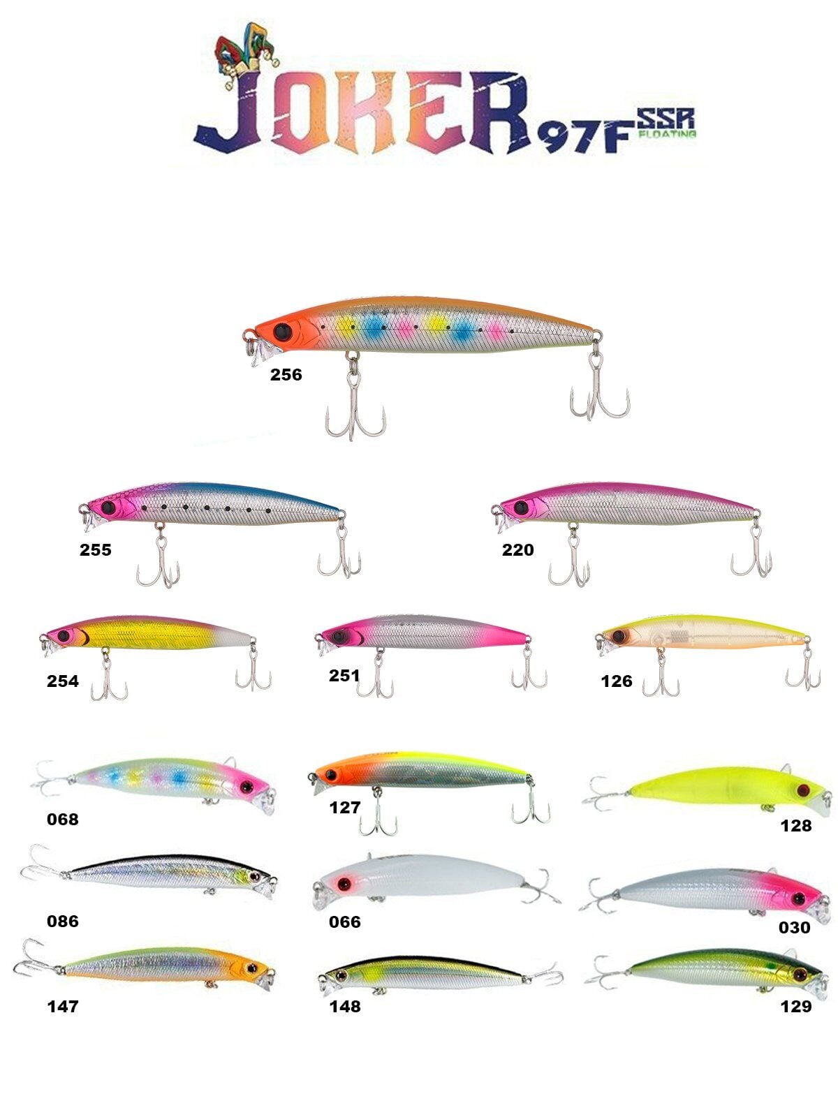 Fujin Joker 97mm 12.6gr SSR Floating Maket Balık