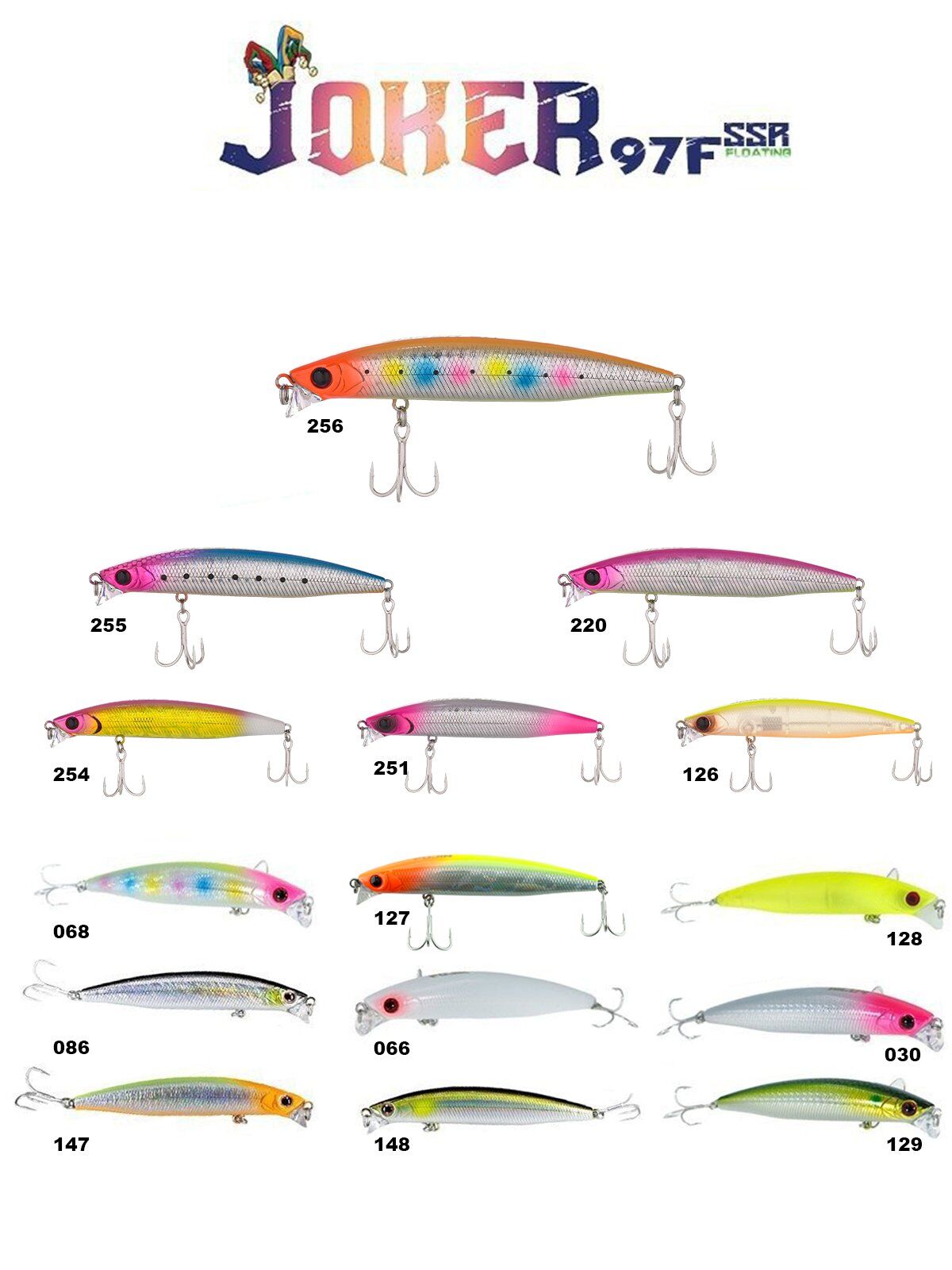 Fujin Joker 97mm 12.6gr SSR Floating Maket Balık #127 Orange Face