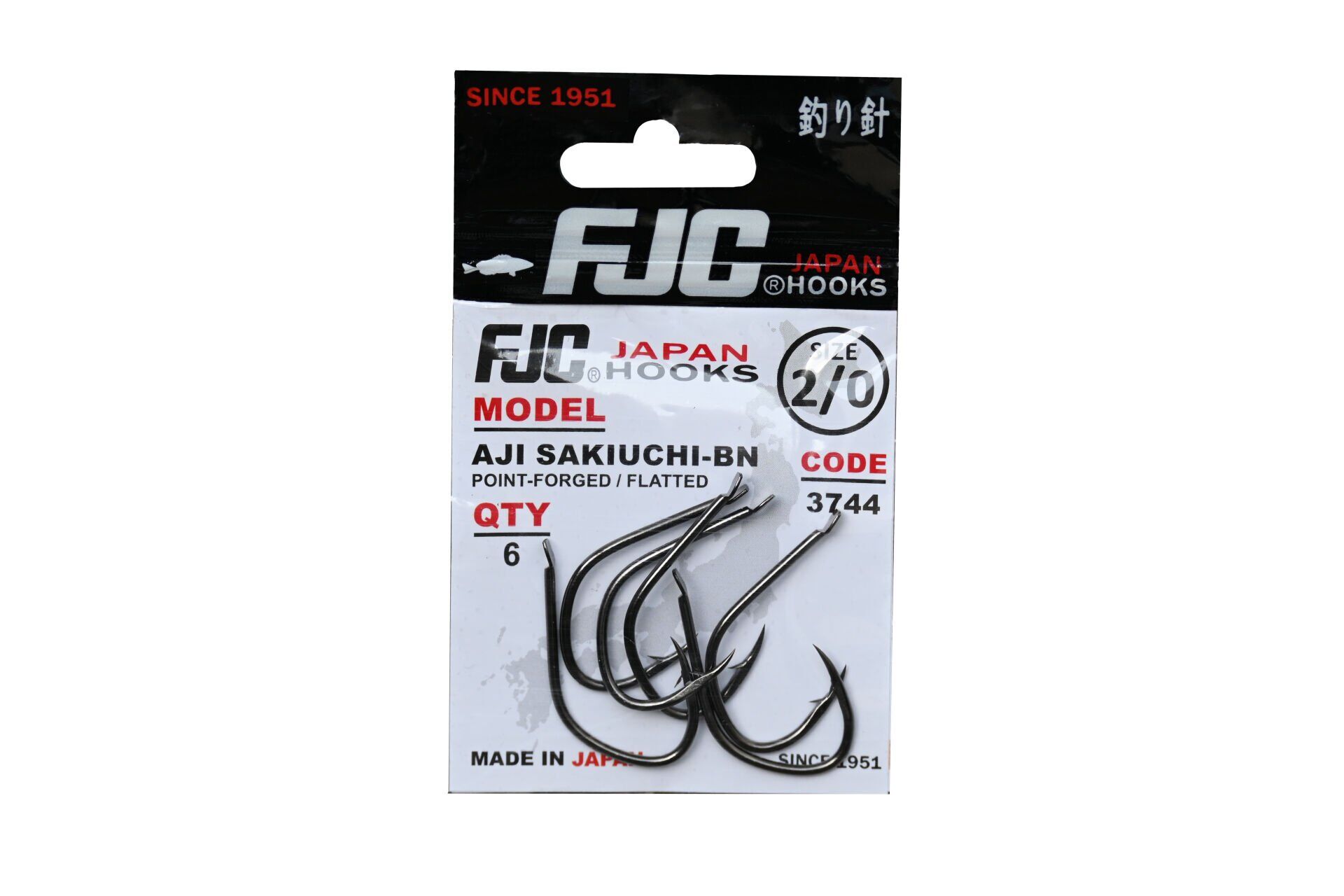 FJC 3744 Aji Sakiuchi Black Nikel Japon Olta İğnesi 3