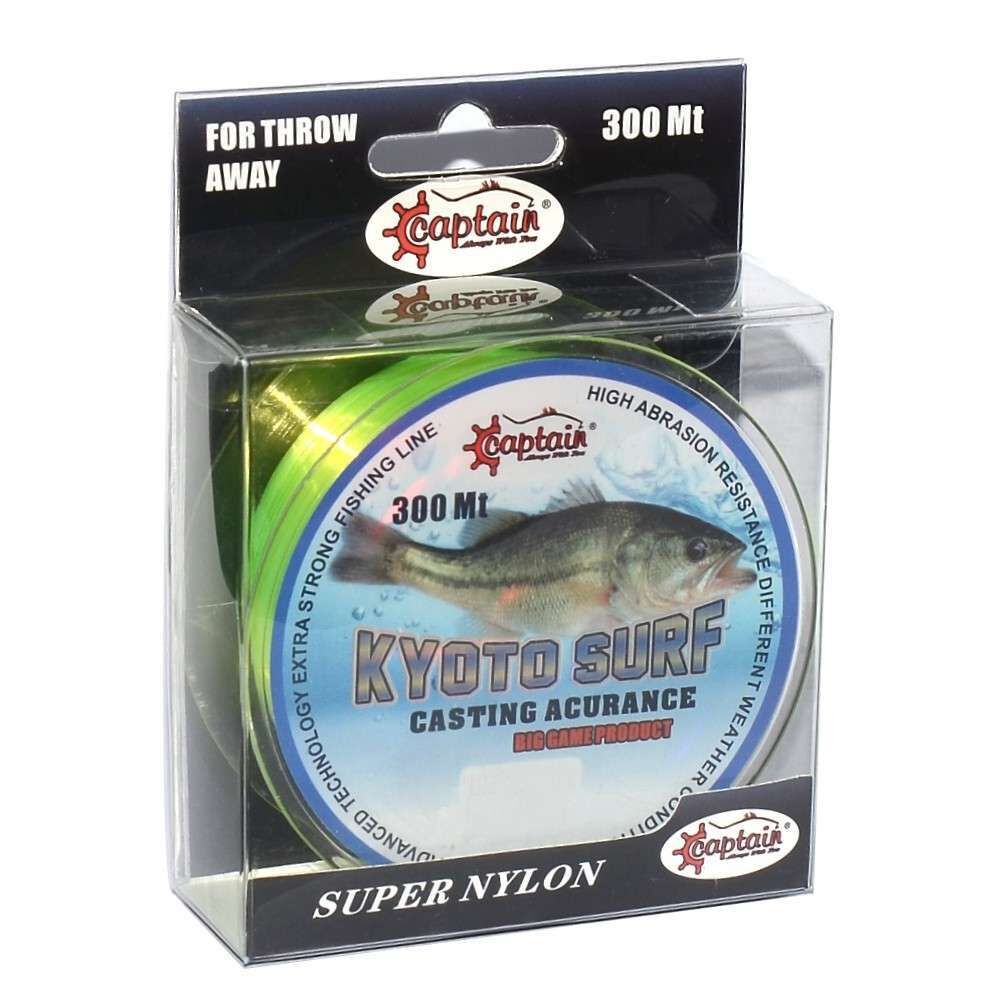 Captain Kyoto Surf 300mt Monofilament Misina Sarı Standart - 0.37 MM