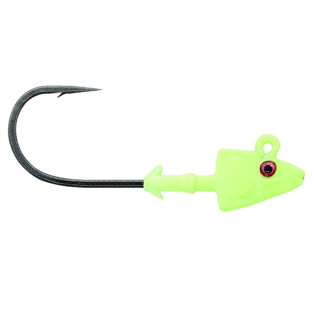 Mustad Sd840 Shad Jig Head GG - GLOW GREEN - 14GR - 3LU - 4-0