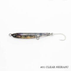 Little Jack Amezaiku JP 35mm 1gr Suni Yem #01 CLEAR SHIRASU