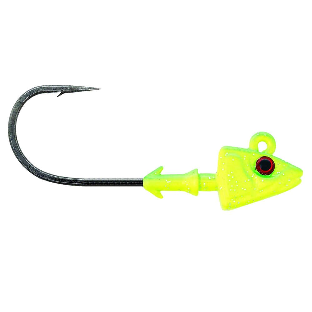 Mustad Sd840 Shad Jig Head CH - CHARTREUSE - 21GR - 2LI - 5-0