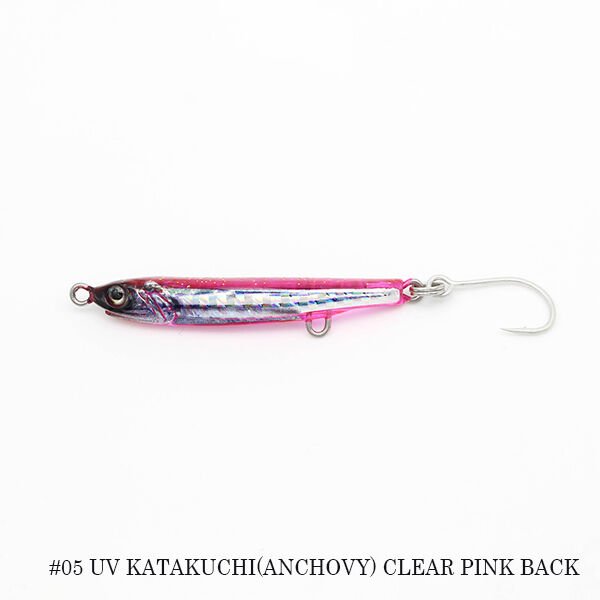 Little Jack Amezaiku JP 45mm 1.7gr Suni Yem #05 UV KATAKUCHI (ANCHOVY) CLEAR PINK BACK
