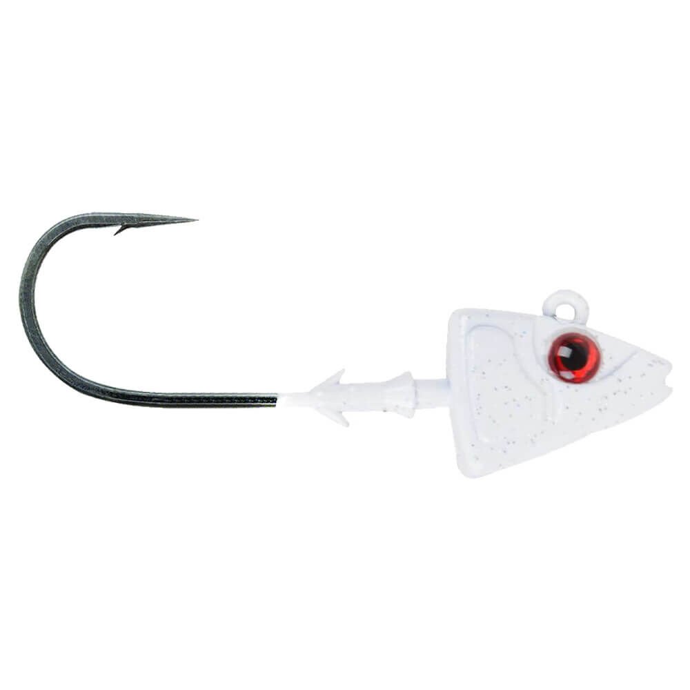 Mustad Sd840 Shad Jig Head WH - WHITE - 21GR - 2LI - 5-0